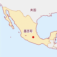 墨西哥国土面积示意图